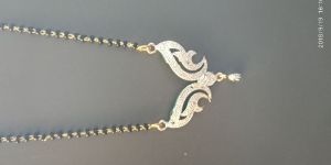American Diamond with Small Chain Mangalsutra