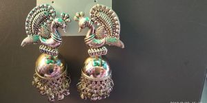 Oxidids Silver Earing (Peacock 02)