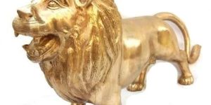 Brass Lion Statue