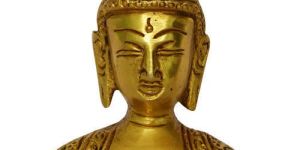 Bronze Buddha Face Statue