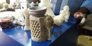 Marble Elephant Lamp