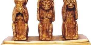 Brass Three Monkey Set
