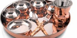 Copper Thali Set
