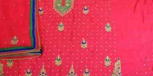 Silk Embroidered Unstitched Suit