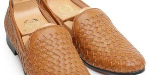 Brown Woven Moccasins