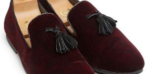 Tassel Wine Suede Shoes