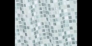 Mettalic Printed Shower Curtain