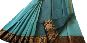 GOLDEN ZARI BORDER SAREE