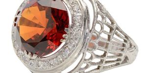 Hessonite Ring
