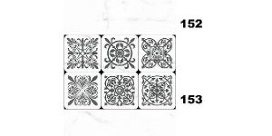 White Bathroom Digital Wall Tiles 152