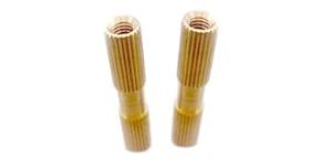 Brass Inserts Straight Knurl Single Groove