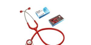 Dual Head Stethoscope Red
