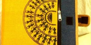 Handmade JUTE Folder Madhubani Design Causes No Harm to the Environment