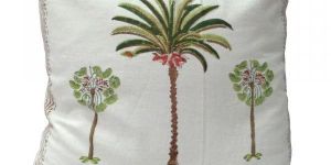 Hand Block Printed Cotton Duck Fabric Cushion Covers
