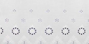 Floral Cutwork Embroidery Pure Cotton Fabric