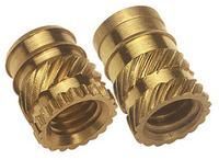 Thermoplastic and Thermoset Custom Square Brass Insert Nuts