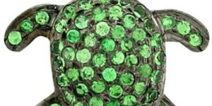 Silver Tortoise Charm Pendant