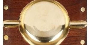 Wooden Ashtray with 4 Slots Cigarette Holder