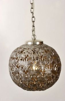 Silver Plated Globe Lantern