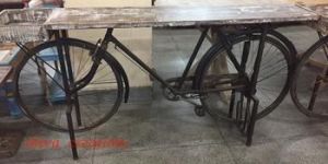 Old Cycle Body Console Table
