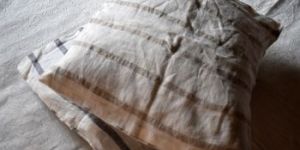 Flax Linen Stripe Cushion Cover