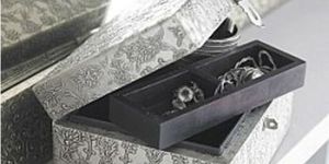 White Metal Fitted Jewelry Box