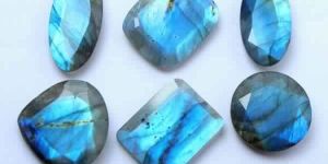 Blue Labradorite Faceted Cabochon Mix Shape