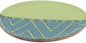 Printed Resin Mango Wood Serving Plate