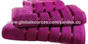 Fancy Bath Towel with Border