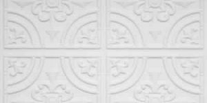 White Glue up Decorative Ceiling Tile