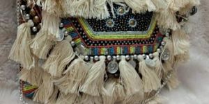 Party Wear Beaded Jute Clutche