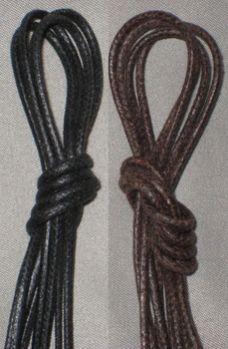 Cotton Wax Coated Laces