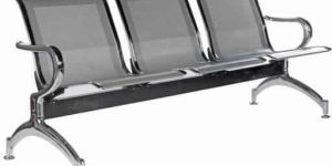 3 Seater Stainless Steel Chair