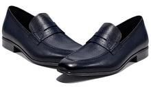 Milled Leather Penny Loafers for Men