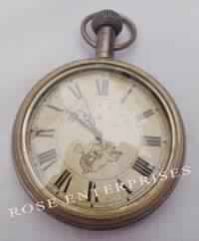 Antique Brass Pocket Watch