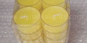 Tealights in Clear Cups