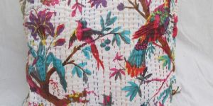 Tropicana Kantha Work Cushion Cover
