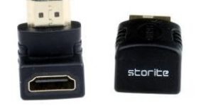 Right Angle Male to Female HDMI Adapter