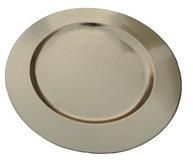 BRASS PLATED METAL CHARGER PLATE