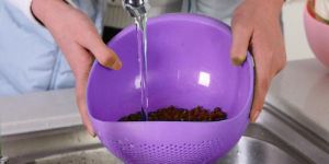 KITCHEN WASH RICE THICK SIEVE POT PLASTIC DRAIN VEGETABLE BASKET