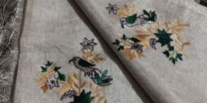 Tissue Linen Embroidery Sarees