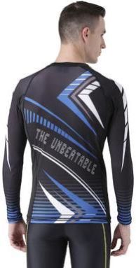 USI RAZOR RASH GURAD BLACK, BLUE and WHITE T-SHIRT