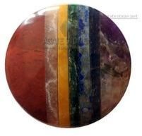 Chakra Disc Cabochon Agate Stone