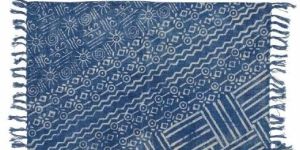 Printed Pattern Blue Rug