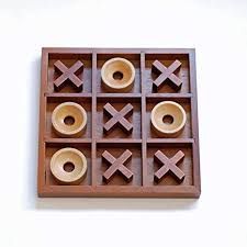 Wooden Tic Tac Toe Game