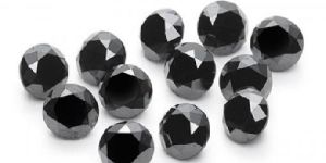 0.06-0.07 CTS OF 2.50 MM AA ROUND ( 1 PC ) LOOSE FANCY BLACK DIAMOND