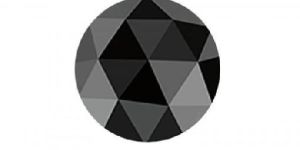 ROUND NATURAL BLACK COLOR ENHANCED ROSE CUT DIAMOND