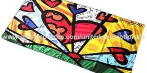 Promotional Custom Sublimation Printed Microfiber Beach Towel