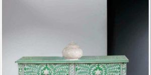 Handmade Bone Inlay Console