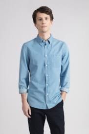 Mens Plain Denim Shirt